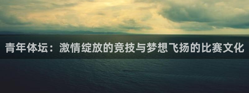 哈哈体育十年：青年体坛：激情绽放的竞技与梦想飞扬的比赛文化