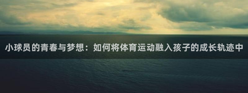 哈哈体育十年：小球员的青春与梦想：如何将体育运动融入孩子的成长轨迹中